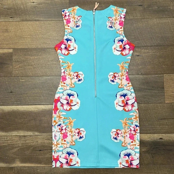 Womens Gianni Bini Tropical Floral Dress - Picture 7 of 13